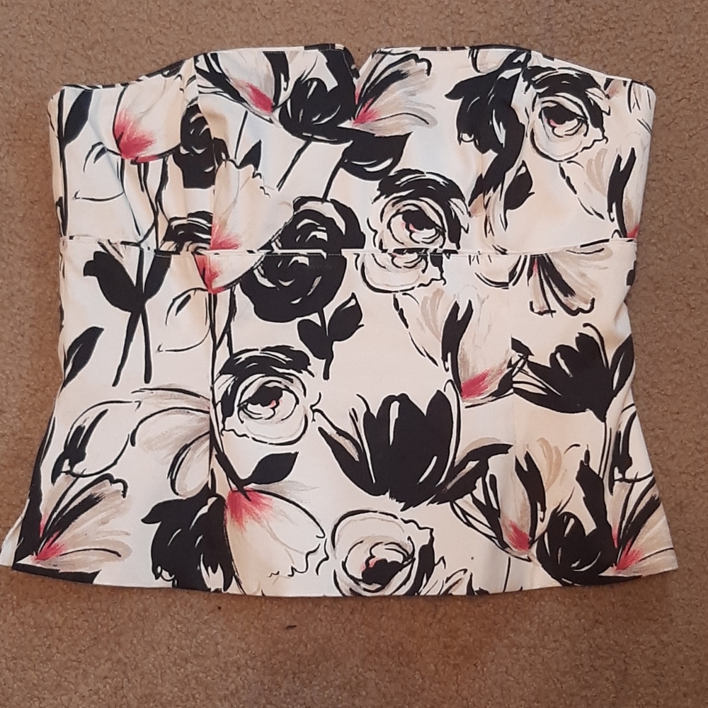WHBM Bustier Corset Floral